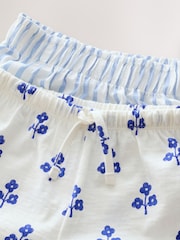 Blue Top and Shorts Set 2 Pack (3mths-7yrs) - Image 8 of 9