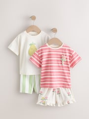 Pink Short Set 2 Pack (3mths-7yrs) - Image 1 of 8