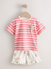 Pink Short Set 2 Pack (3mths-7yrs) - Image 2 of 8