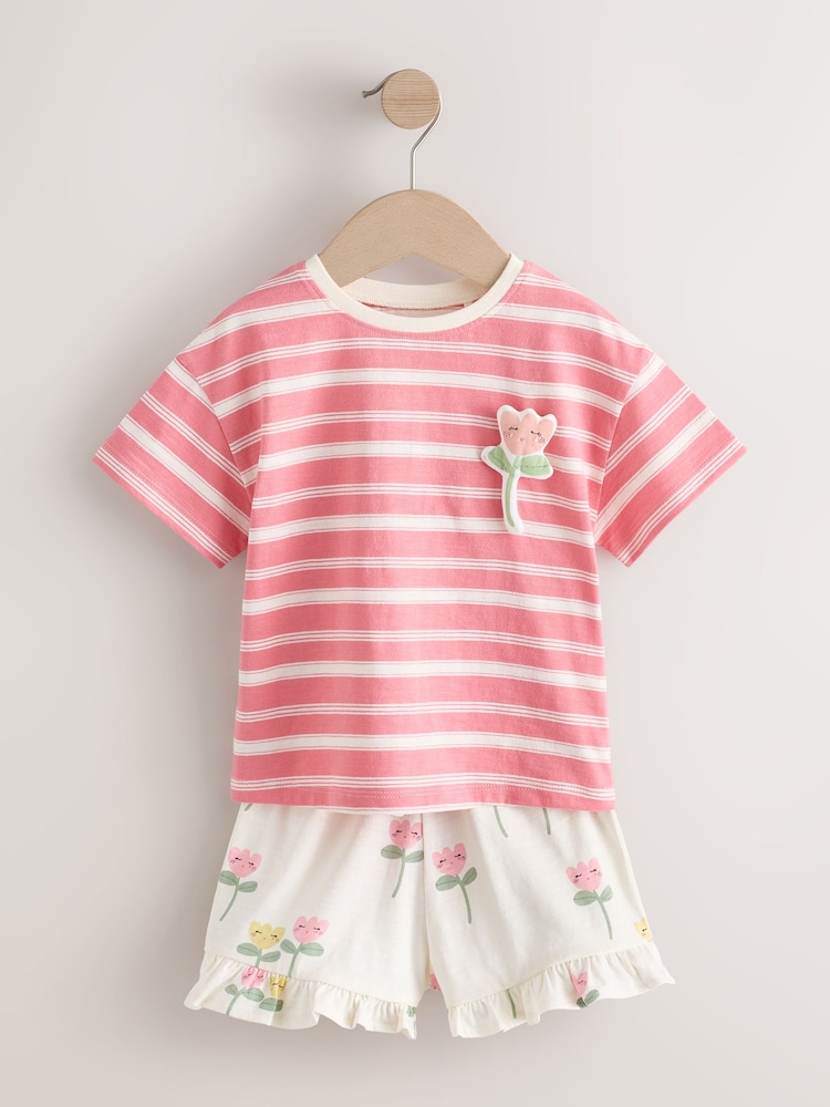 Pink Short Set 2 Pack (3mths-7yrs) - Image 2 of 8