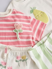 Pink Short Set 2 Pack (3mths-7yrs) - Image 7 of 8