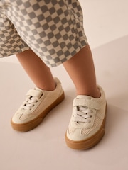 Neutral Checkerboard 100% Cotton T-Shirt and Shorts Set (3mths-7yrs) - Image 6 of 6