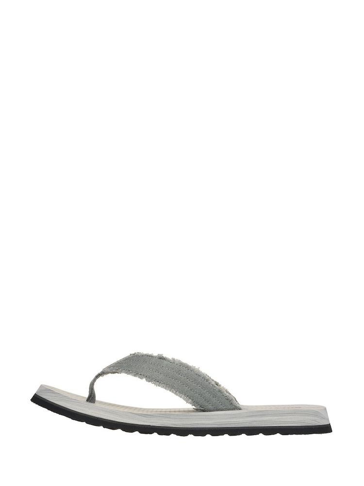 Skechers Grey Tantric Fritz Mens Flip Flops - Image 2 of 6
