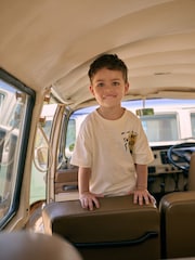 Neutral Summer Crocodile 100% Cotton Short Sleeve Back Print T-Shirt (3mths-7yrs) - Image 3 of 4