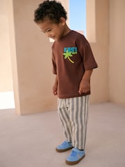Brown Easy Days 100% Cotton Short Sleeve Back Print T-Shirt (3mths-7yrs) - Image 3 of 4