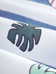 Blue Seaside Stripe Short Sleeve All-Over Print T-Shirt (3mths-7yrs) - Image 3 of 5