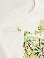 White Beach 100% Cotton Short Sleeve Graphic Print T-Shirt (3mths-8yrs) - Image 4 of 4