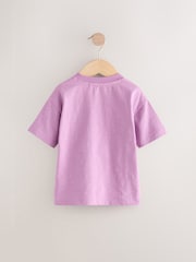 Magenta Pink Wave Chaser 100% Cotton Short Sleeve Graphic Print T-Shirt (3mths-8yrs) - Image 2 of 4