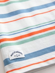 Blue Short Sleeve Stripe T-Shirt (3mths-7yrs) - Image 3 of 4
