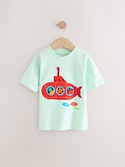 Mint Green Short Sleeve Interactive Appliqué T-Shirt (3mths-7yrs) - Image 1 of 4