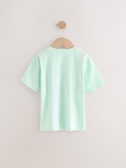 Mint Green Short Sleeve Interactive Appliqué T-Shirt (3mths-7yrs) - Image 2 of 4
