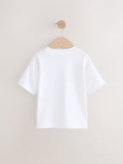 White Digger Short Sleeve Interactive Appliqué T-Shirt (3mths-7yrs) - Image 6 of 9