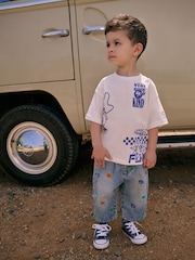 White Stay Cool & Kind 100% Cotton Short Sleeve Back Print T-Shirt (3mths-7yrs) - Image 2 of 4