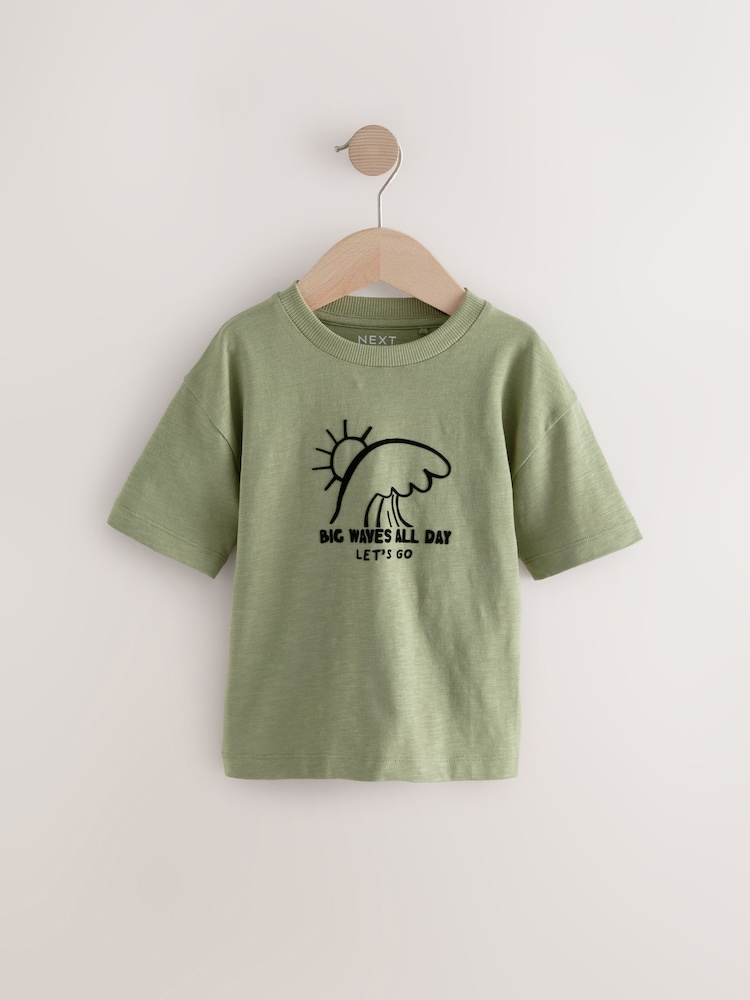Mono/Khaki grün - Kurzärmelige T-Shirts, 3er-Pack (3 Monate–7 Jahre) - Bild 2 von 7 Mono/Khaki grün - Kurzärmelige T-Shirts, 3er-Pack (3 Monate–7 Jahre) - Bild 2 von 7