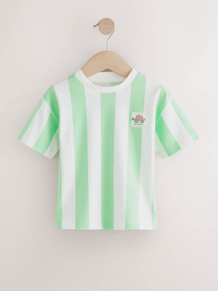 Multi Safari Animal Short Sleeve T-Shirts 4 Pack (3mths-7yrs) - Image 4 of 8
