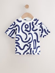 Blue Short Sleeve T-Shirts 3 Pack (3mths-7yrs) - Image 2 of 7