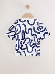 Blue Short Sleeve T-Shirts 3 Pack (3mths-7yrs) - Image 3 of 7