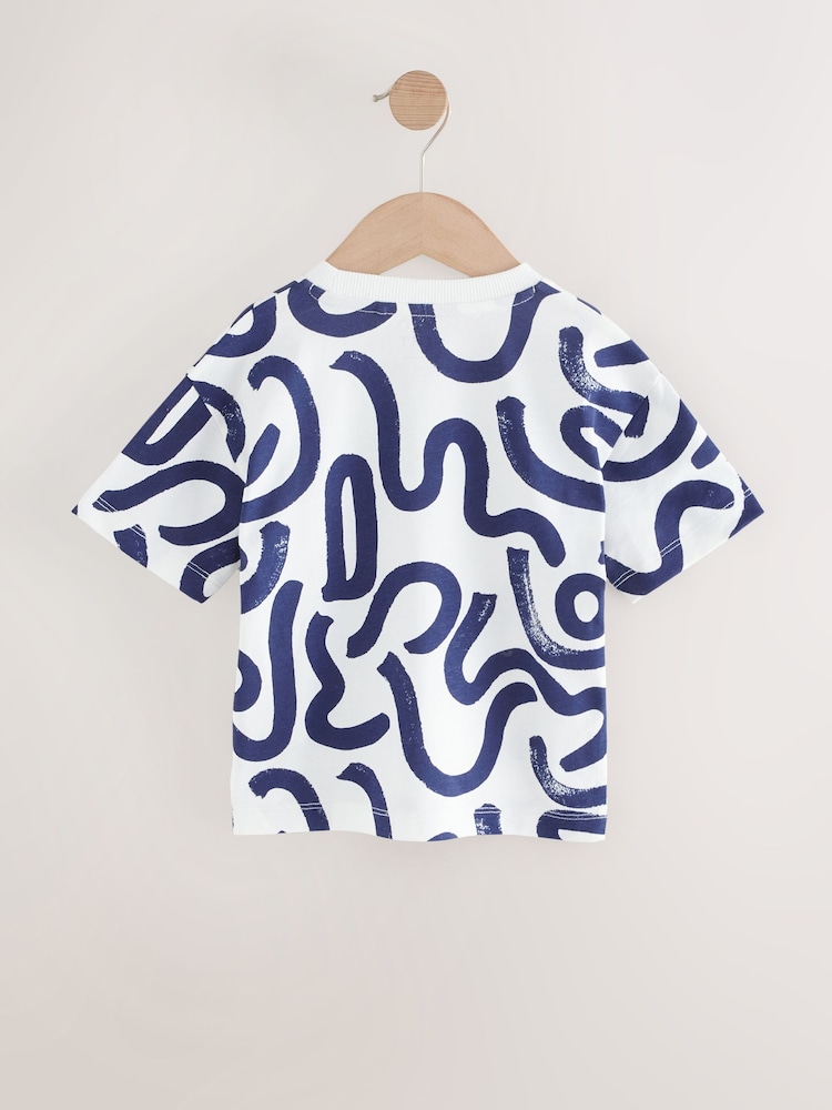 Bleu - T-shirt Manches courtes 3 Pack (3mois-7ans) - Image 3 of 7
