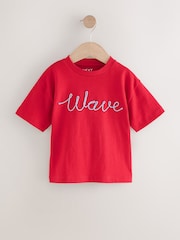 Blue Short Sleeve T-Shirts 3 Pack (3mths-7yrs) - Image 5 of 7