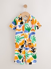 Ecru/Yellow Short Sleeve Shirt & Shorts Set (3mths-7yrs) - Image 6 of 9