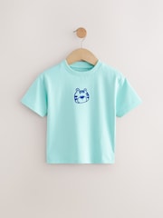 Blue Simple Short Sleeve T-Shirt (3mths-7yrs) - Image 1 of 4