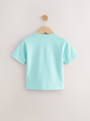 Blue Simple Short Sleeve T-Shirt (3mths-7yrs) - Image 2 of 4