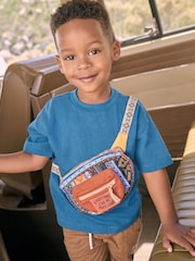 Blue Short Sleeve Bumbag T-Shirt & Shorts Set (3mths-7yrs) - Image 2 of 4
