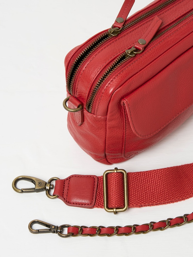 FatFace Oslo Red Camera Bag - Image 3 of 3