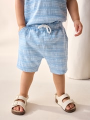 Blue Short Sleeve Polo Shirt And Shorts Set (3mths-7yrs) - Image 3 of 9