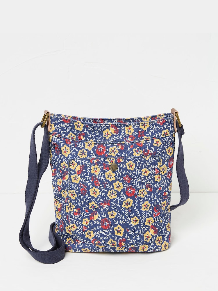 Azul marinho - Bolsa transversal de lona mini FATFACE - Imagem 1 de 2