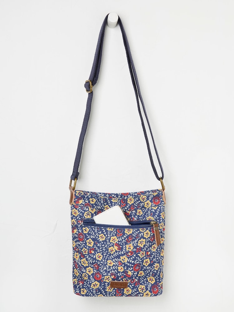 Azul marinho - Bolsa transversal de lona mini FATFACE - Imagem 2 de 2