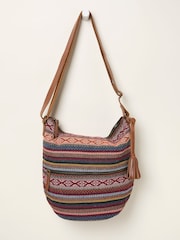 FatFace Evalie Multi Woven Crossbody Bag - Image 1 of 3