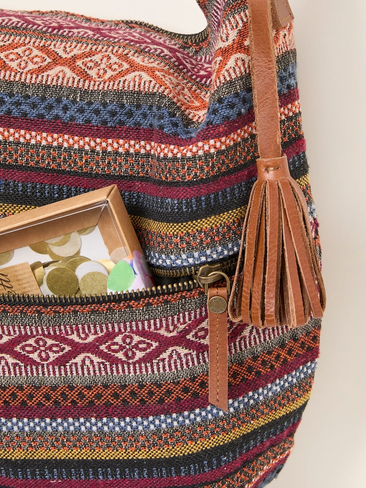 FatFace Evalie Multi Woven Crossbody Bag - Image 3 of 3