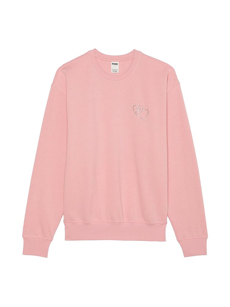 Victoria's Secret PINK Dusk Pink Shine Fleece Sweatshirt - Image 3 of 3