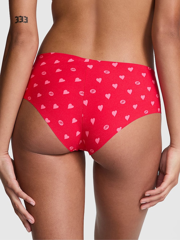 Victoria's Secret PINK Vermillion Red Heart Cheeky Knickers - Image 2 of 3