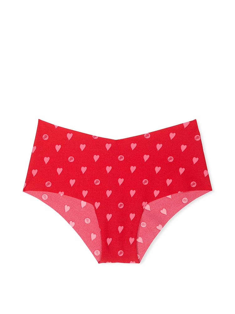 Victoria's Secret PINK Vermillion Red Heart Cheeky Knickers - Image 3 of 3