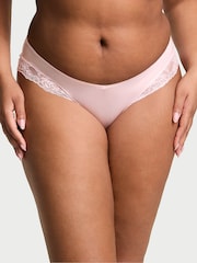 Victoria's Secret Angel Pink Cheeky Rose Lace Trim Knickers - Image 1 of 3