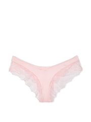 Victoria's Secret Angel Pink Cheeky Rose Lace Trim Knickers - Image 3 of 3