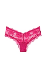 Victoria's Secret Cherry Blossom Pink Cheeky Rose Lace Knickers - Image 3 of 3