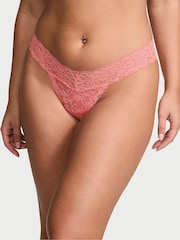 Victoria's Secret Coral Ribbon Orange Thong Knickers - Image 1 of 3