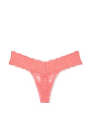 Victoria's Secret Coral Ribbon Orange Thong Knickers - Image 3 of 3