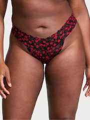 Victoria's Secret Black Cherries Thong Knickers - Image 1 of 3