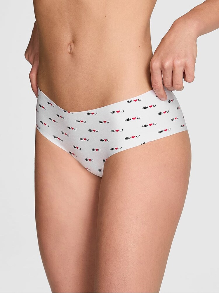 Victoria's Secret PINK White Eye Heart You Cheeky Knickers - Image 1 of 3