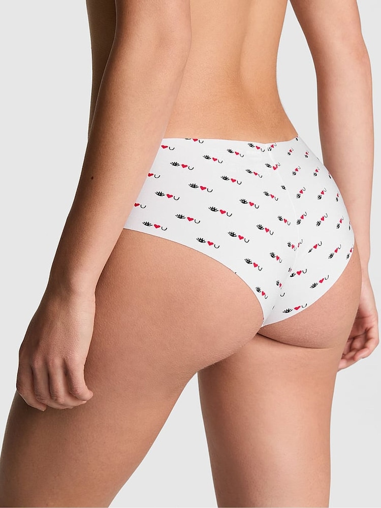 Victoria's Secret PINK White Eye Heart You Cheeky Knickers - Image 2 of 3