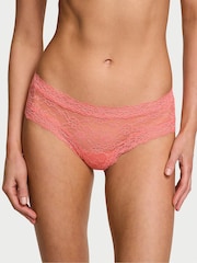 Victoria's Secret Coral Ribbon Orange Cheeky Knickers - Image 1 of 3