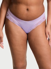 Victoria's Secret Charmed Violet Purple Cheeky Rose Lace Trim Knickers - Image 1 of 3