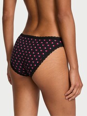 Victoria's Secret Black Two Tone Heart Bikini Knickers - Image 2 of 3