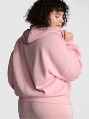 Victoria's Secret PINK Dusk Pink Shine Zip Up Fleece Hoodie - Image 2 of 4
