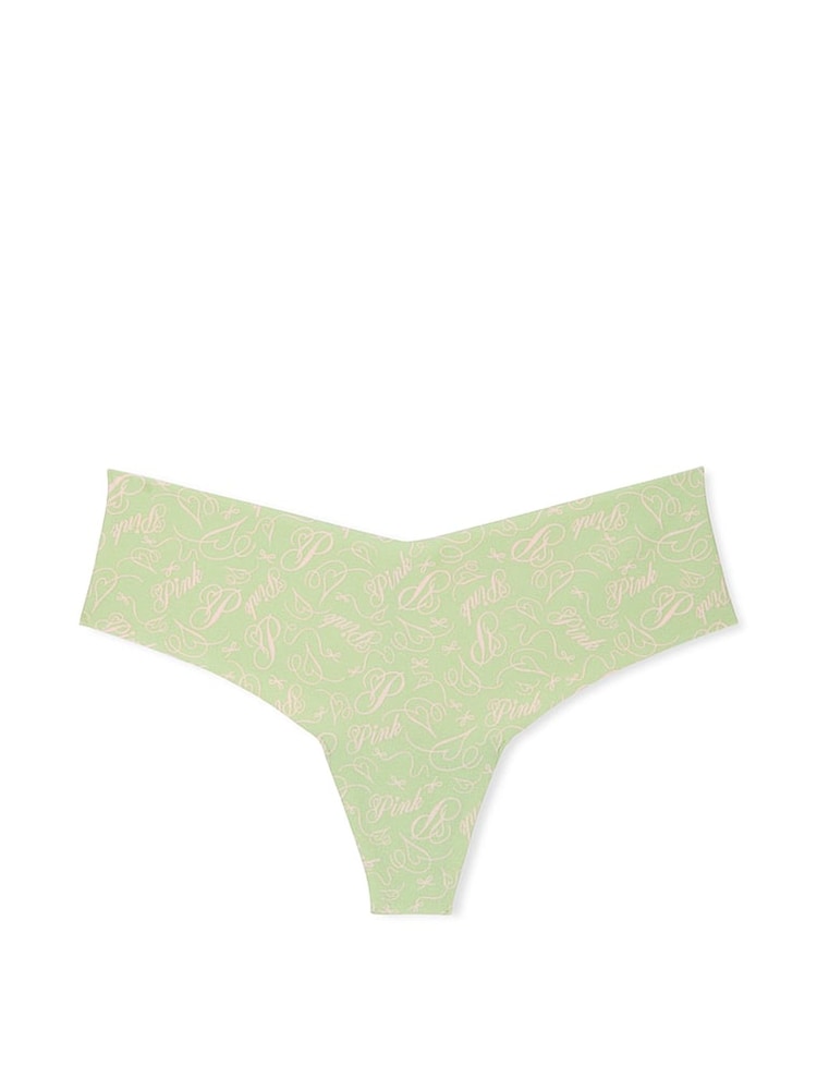 Victoria's Secret PINK Pale Petal Green Thong Knickers - Image 3 of 3