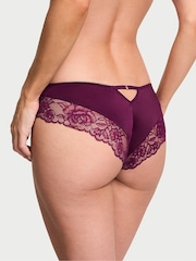 Victoria's Secret Kir Red Cheeky Rose Lace Trim Knickers - Image 2 of 3